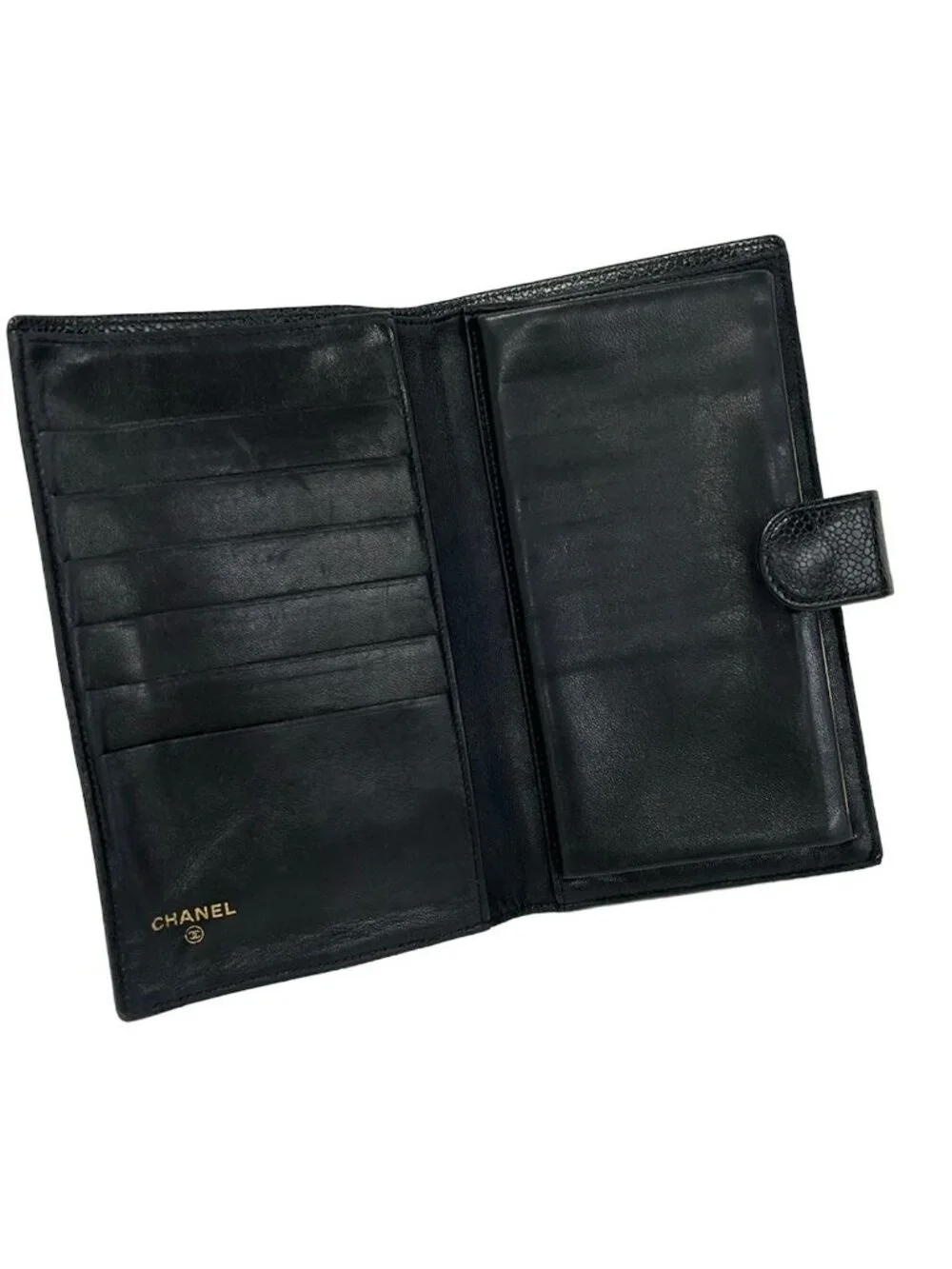 Chanel Wallet Black CC Logo